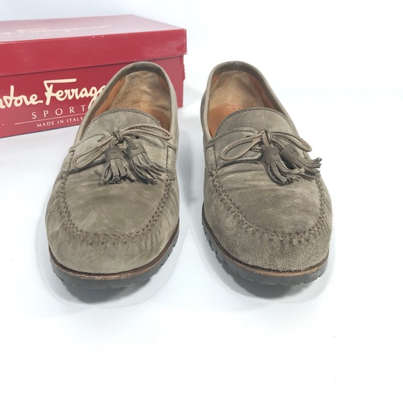 Salvatore Ferragamo Genuine Suede Loafers - Picture 7 of 9